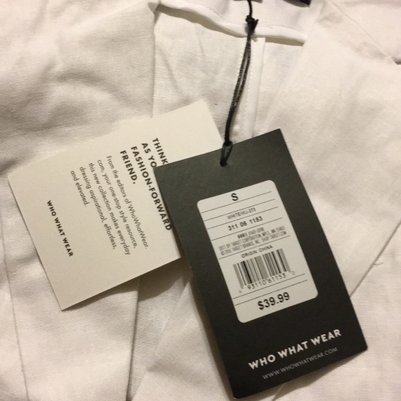 Women's Long Sleeve Wrap Blazer White S or M NWT - Picture 8 of 10